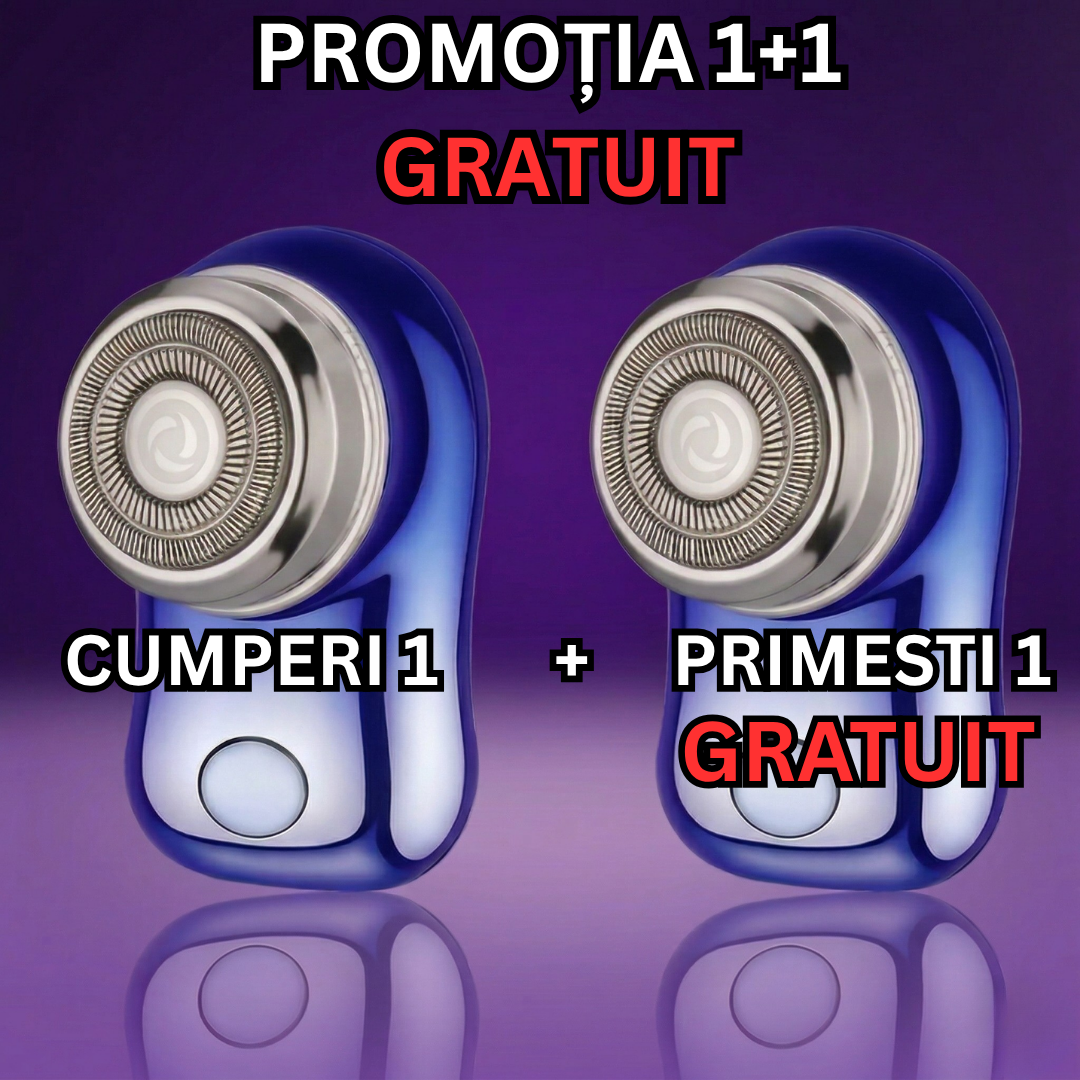 1+1 GRATUIT Mini Aparat de Ras Electric Portabil, Rapid și Impermeabil, cu Încărcare USB