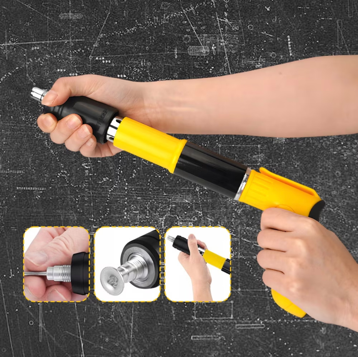 Pistol manual pentru fixarea cuielor + 100 cuie CADOU în pachet