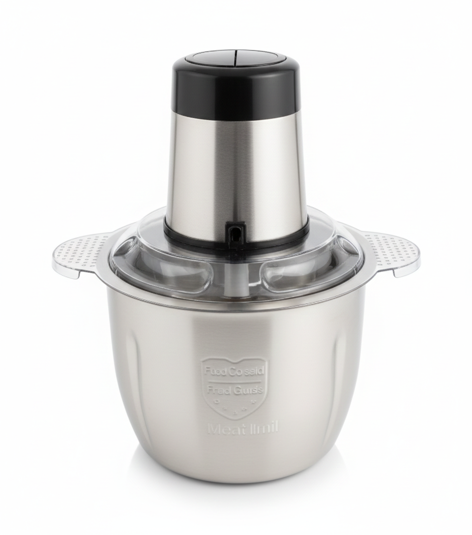 Tocător electric de 1000 W, cu bol inox de 3L și 4 lame, performanță maximă pentru carne și legume