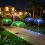 Set 4 Lămpi Solare LED Tip Palmier RGB - Iluminat Decorativ In Grădină